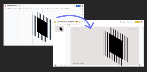 copy paste shape to slides